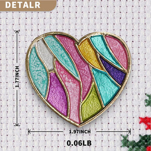 Cross Stitch Needle Minder Magnetic Needle Nanny for Fridge Decor (Heart)