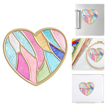 Load image into Gallery viewer, Cross Stitch Needle Minder Magnetic Needle Nanny for Fridge Decor (Heart)

