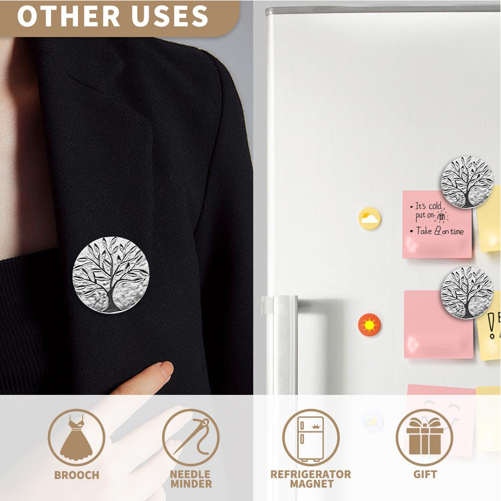 Cross Stitch Needle Minder Magnetic Needle Nanny for Fridge Decor (Tree of Life)