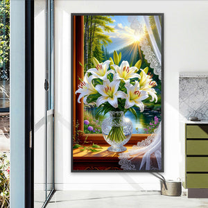 Lily 40*70CM(Canvas) Full Round Drill Diamond Painting