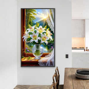 Lily 40*70CM(Canvas) Full Round Drill Diamond Painting