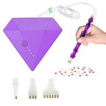 Load image into Gallery viewer, Diamond Aid Tool Portable Vacuum Diamond Painting Pen Kit for DIY (Purple)
