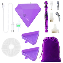Load image into Gallery viewer, Diamond Aid Tool Portable Vacuum Diamond Painting Pen Kit for DIY (Purple)
