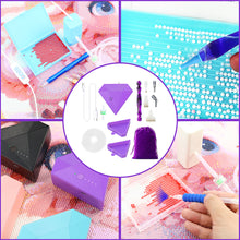 Load image into Gallery viewer, Diamond Aid Tool Portable Vacuum Diamond Painting Pen Kit for DIY (Purple)
