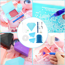 Load image into Gallery viewer, Diamond Aid Tool Portable Vacuum Diamond Painting Pen Kit for DIY (Blue)
