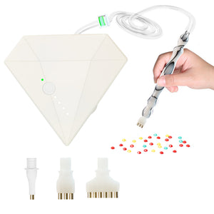 Diamond Aid Tool Portable Vacuum Diamond Painting Pen Kit for DIY (White)
