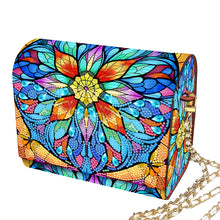 Load image into Gallery viewer, DIY Diamond Art Wooden Coin Pouch 5D Diamond Painting Crystal Rhinestone Purse
