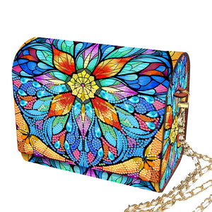 DIY Diamond Art Wooden Coin Pouch 5D Diamond Painting Crystal Rhinestone Purse