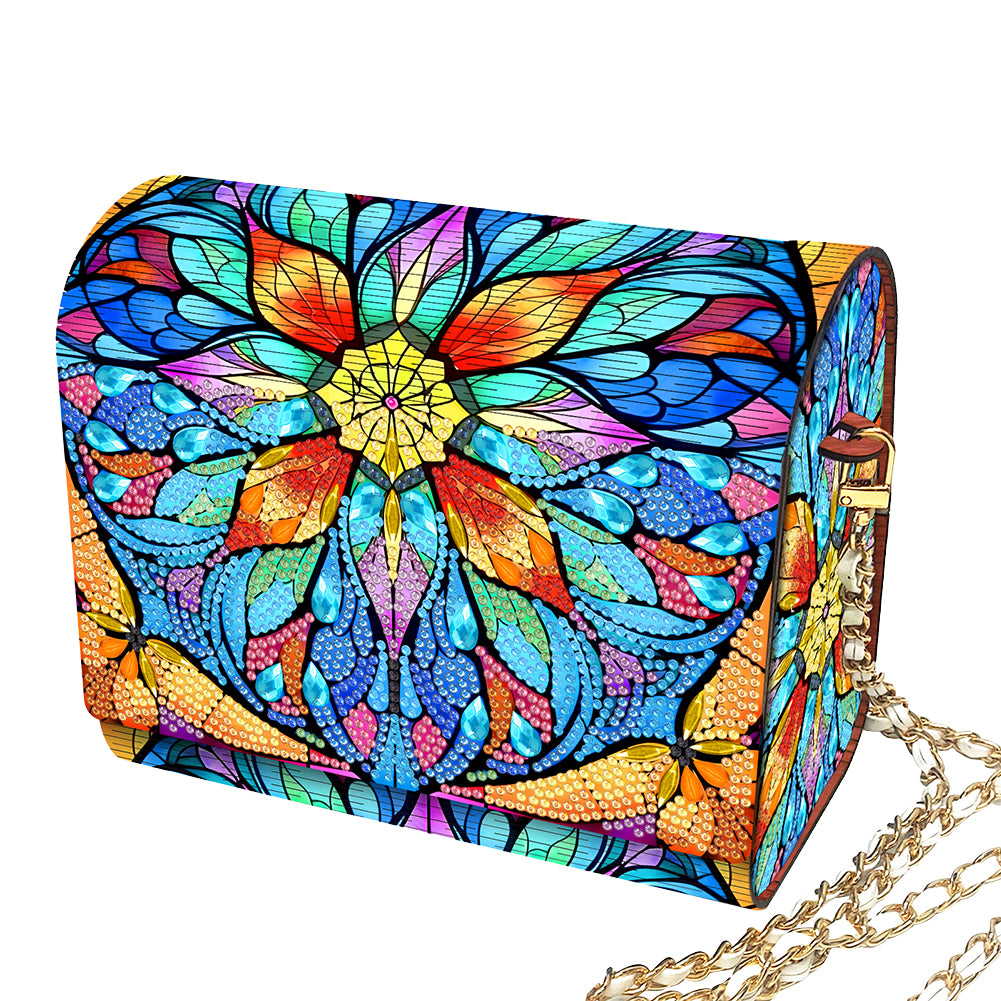 DIY Diamond Art Wooden Coin Pouch 5D Diamond Painting Crystal Rhinestone Purse