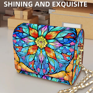 DIY Diamond Art Wooden Coin Pouch 5D Diamond Painting Crystal Rhinestone Purse