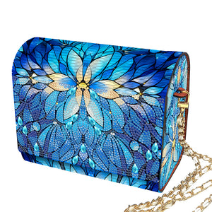 DIY Diamond Art Wooden Coin Pouch 5D Diamond Painting Crystal Rhinestone Purse