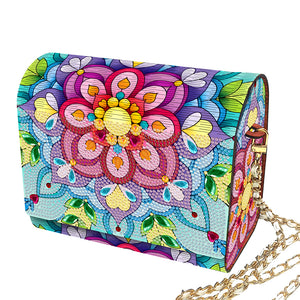 DIY Diamond Art Wooden Coin Pouch 5D Diamond Painting Crystal Rhinestone Purse