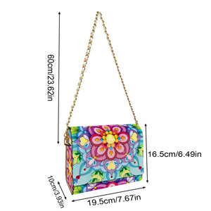 DIY Diamond Art Wooden Coin Pouch 5D Diamond Painting Crystal Rhinestone Purse