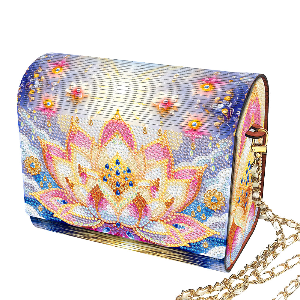 DIY Diamond Art Wooden Coin Pouch 5D Diamond Painting Crystal Rhinestone Purse