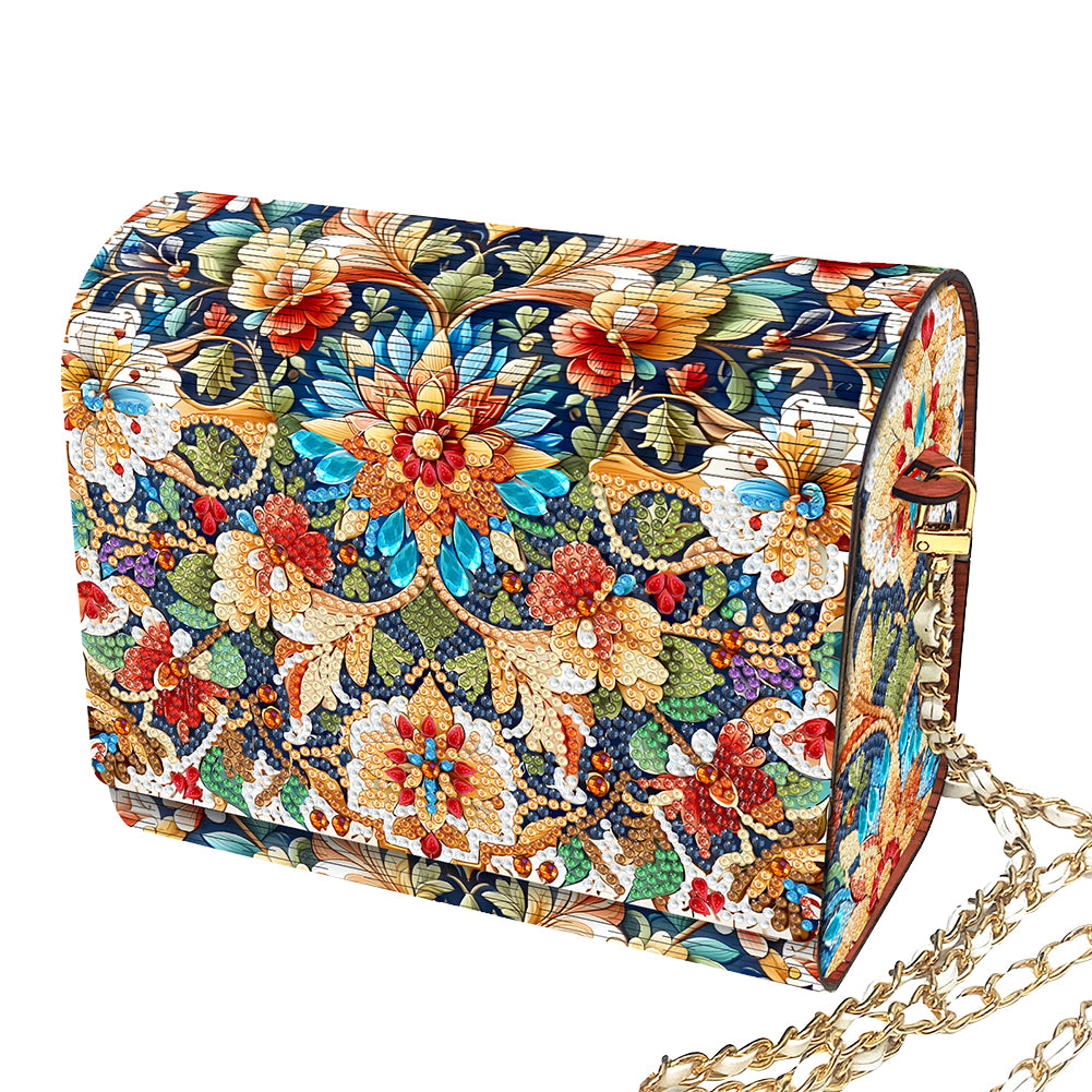 DIY Diamond Art Wooden Coin Pouch 5D Diamond Painting Crystal Rhinestone Purse
