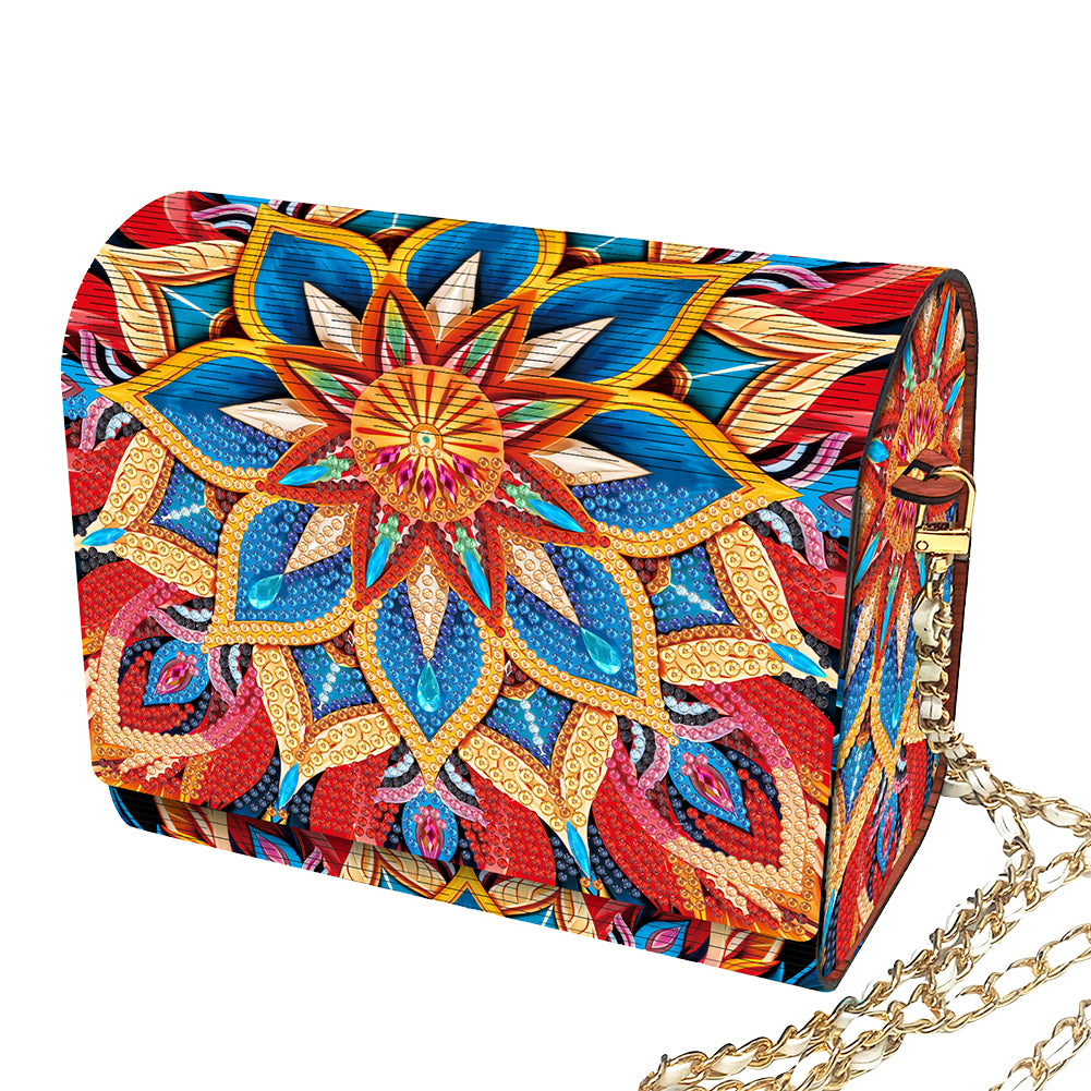 DIY Diamond Art Wooden Coin Pouch 5D Diamond Painting Crystal Rhinestone Purse