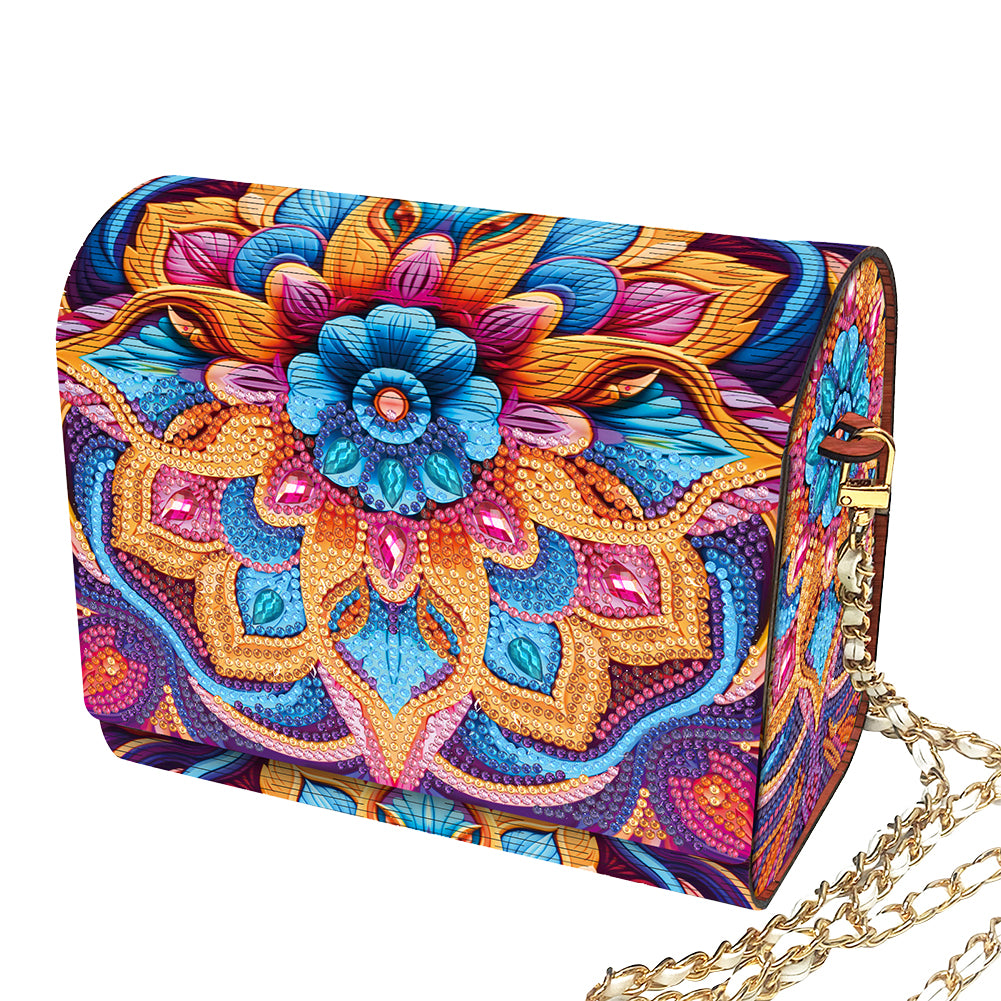 DIY Diamond Art Wooden Coin Pouch 5D Diamond Painting Crystal Rhinestone Purse