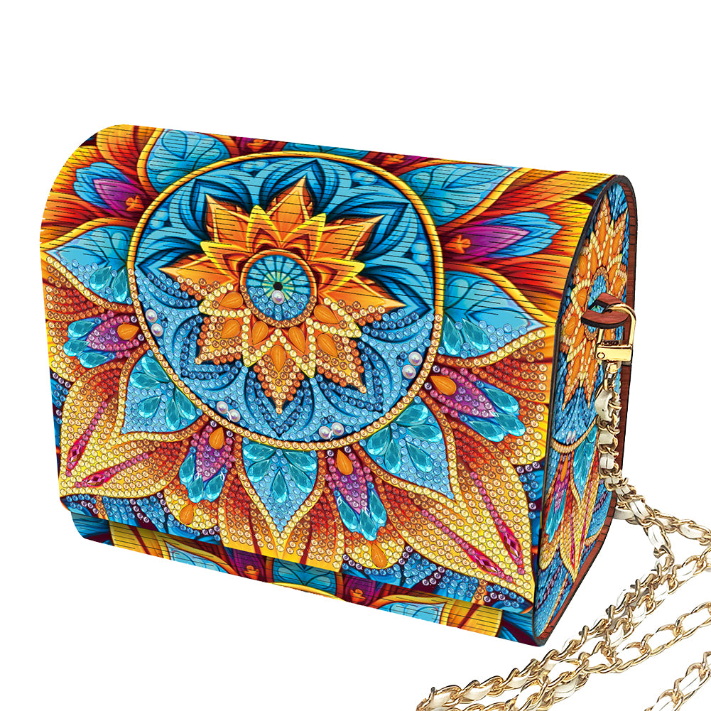 DIY Diamond Art Wooden Coin Pouch 5D Diamond Painting Crystal Rhinestone Purse