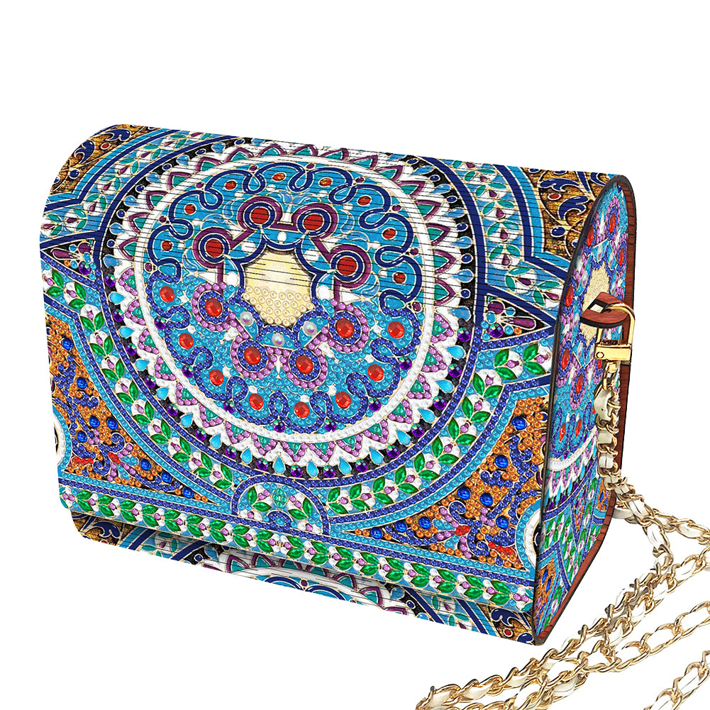DIY Diamond Art Wooden Coin Pouch 5D Diamond Painting Crystal Rhinestone Purse