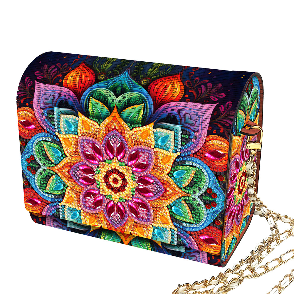 DIY Diamond Art Wooden Coin Pouch 5D Diamond Painting Crystal Rhinestone Purse