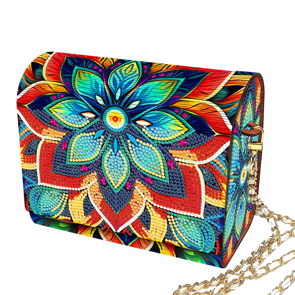 DIY Diamond Art Wooden Coin Pouch 5D Diamond Painting Crystal Rhinestone Purse