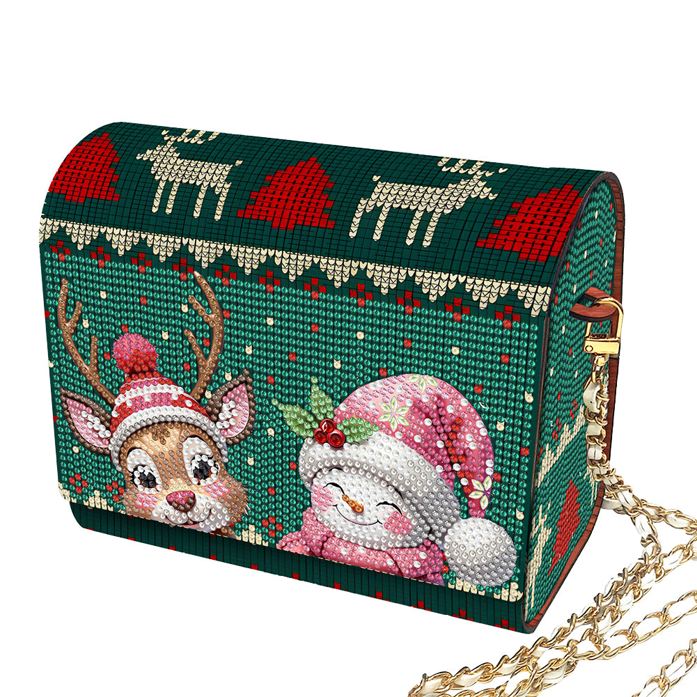 DIY Diamond Art Wooden Coin Pouch 5D Diamond Painting Crystal Rhinestone Purse