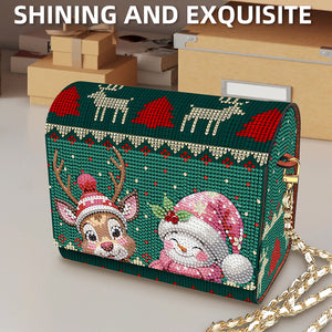 DIY Diamond Art Wooden Coin Pouch 5D Diamond Painting Crystal Rhinestone Purse