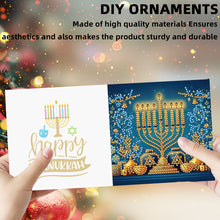Load image into Gallery viewer, 6PCS DIY Diamond Art Greeting Cards Hanukkah Theme Congratulations Cards &amp; Gifts
