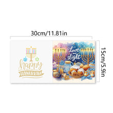 Load image into Gallery viewer, 6PCS DIY Diamond Art Greeting Cards Hanukkah Theme Congratulations Cards &amp; Gifts
