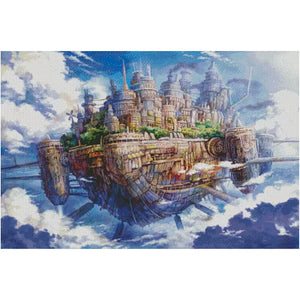 Castle In The Sky - 79*56CM 14CT Stamped Cross Stitch (Xiaobai Brand)