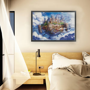 Castle In The Sky - 79*56CM 14CT Stamped Cross Stitch (Xiaobai Brand)