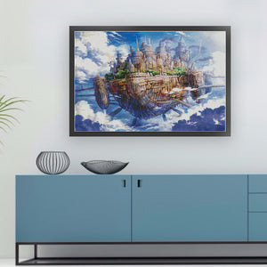 Castle In The Sky - 79*56CM 14CT Stamped Cross Stitch (Xiaobai Brand)