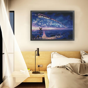 Under The Starry Sky - 83*59CM 14CT Stamped Cross Stitch (Xiaobai Brand)