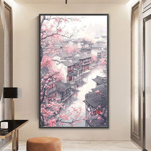 Spring In Jiangnan - 70*120CM 14CT Stamped Cross Stitch (Fairy Brand)