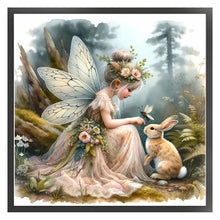 Load image into Gallery viewer, Forest Fairy And Rabbit - 40*40CM 14CT Stamped Cross Stitch
