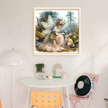 Load image into Gallery viewer, Forest Fairy And Rabbit - 40*40CM 14CT Stamped Cross Stitch
