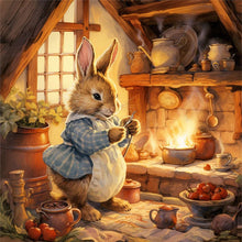 Load image into Gallery viewer, Kitchen Rabbit - 40*40CM 14CT Stamped Cross Stitch
