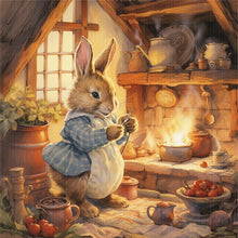 Load image into Gallery viewer, Kitchen Rabbit - 40*40CM 14CT Stamped Cross Stitch
