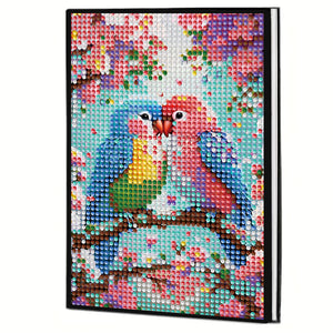 5D DIY Diamond Art Painting Notebook Kit Crystal Notepad Sketchbook for Birthday