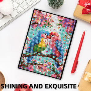 5D DIY Diamond Art Painting Notebook Kit Crystal Notepad Sketchbook for Birthday