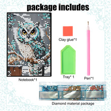 Load image into Gallery viewer, 5D DIY Diamond Art Painting Notebook Kit Crystal Notepad Sketchbook for Birthday
