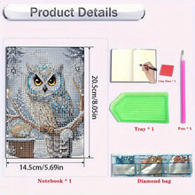 Load image into Gallery viewer, 5D DIY Diamond Art Painting Notebook Kit Crystal Notepad Sketchbook for Birthday
