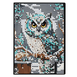 5D DIY Diamond Art Painting Notebook Kit Crystal Notepad Sketchbook for Birthday
