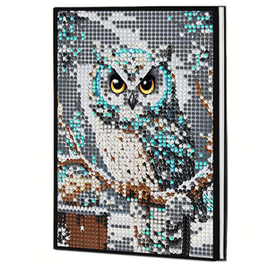 5D DIY Diamond Art Painting Notebook Kit Crystal Notepad Sketchbook for Birthday