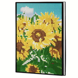 5D DIY Diamond Art Painting Notebook Kit Crystal Notepad Sketchbook for Birthday