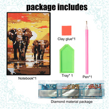 Load image into Gallery viewer, 5D DIY Diamond Art Painting Notebook Kit Crystal Notepad Sketchbook for Birthday
