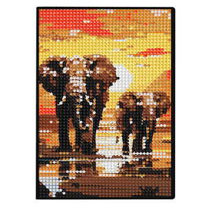 5D DIY Diamond Art Painting Notebook Kit Crystal Notepad Sketchbook for Birthday