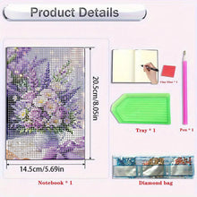 Load image into Gallery viewer, 5D DIY Diamond Art Painting Notebook Kit Crystal Notepad Sketchbook for Birthday
