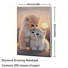 Load image into Gallery viewer, 5D DIY Diamond Art Painting Notebook Kit Crystal Notepad Sketchbook for Birthday
