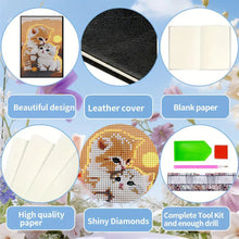 Load image into Gallery viewer, 5D DIY Diamond Art Painting Notebook Kit Crystal Notepad Sketchbook for Birthday
